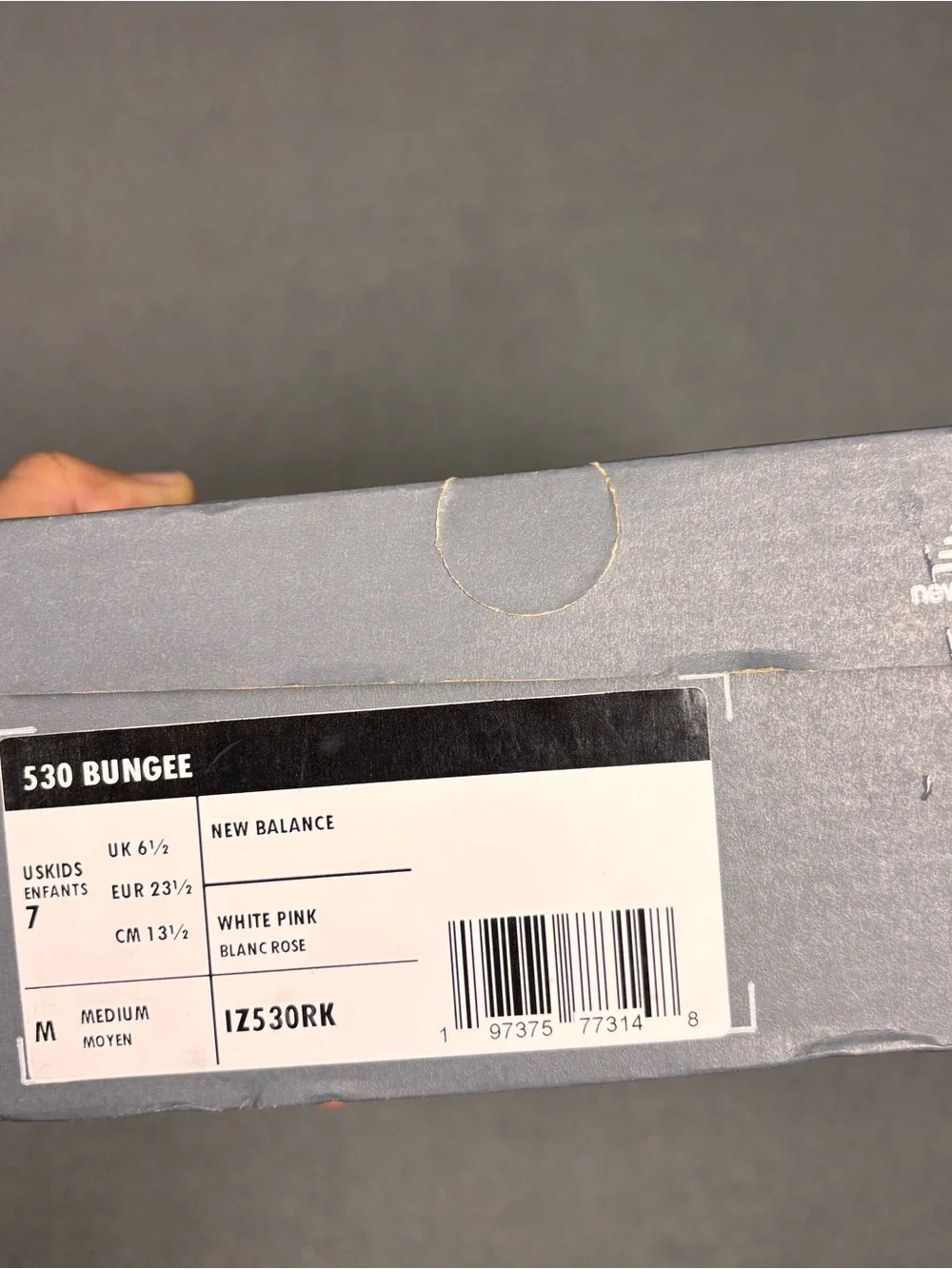 New Balance 530 ‘Metallic Pink/White’ Toddler Sneakers Size 7C